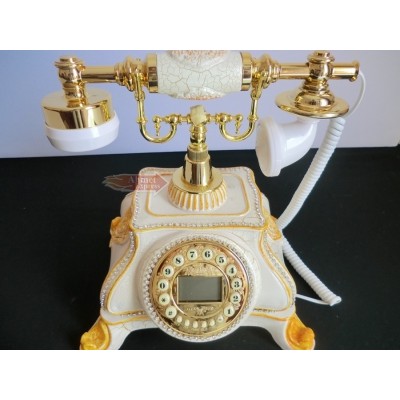 Taşlı Dijital Telefon Antika Görünümlü 
